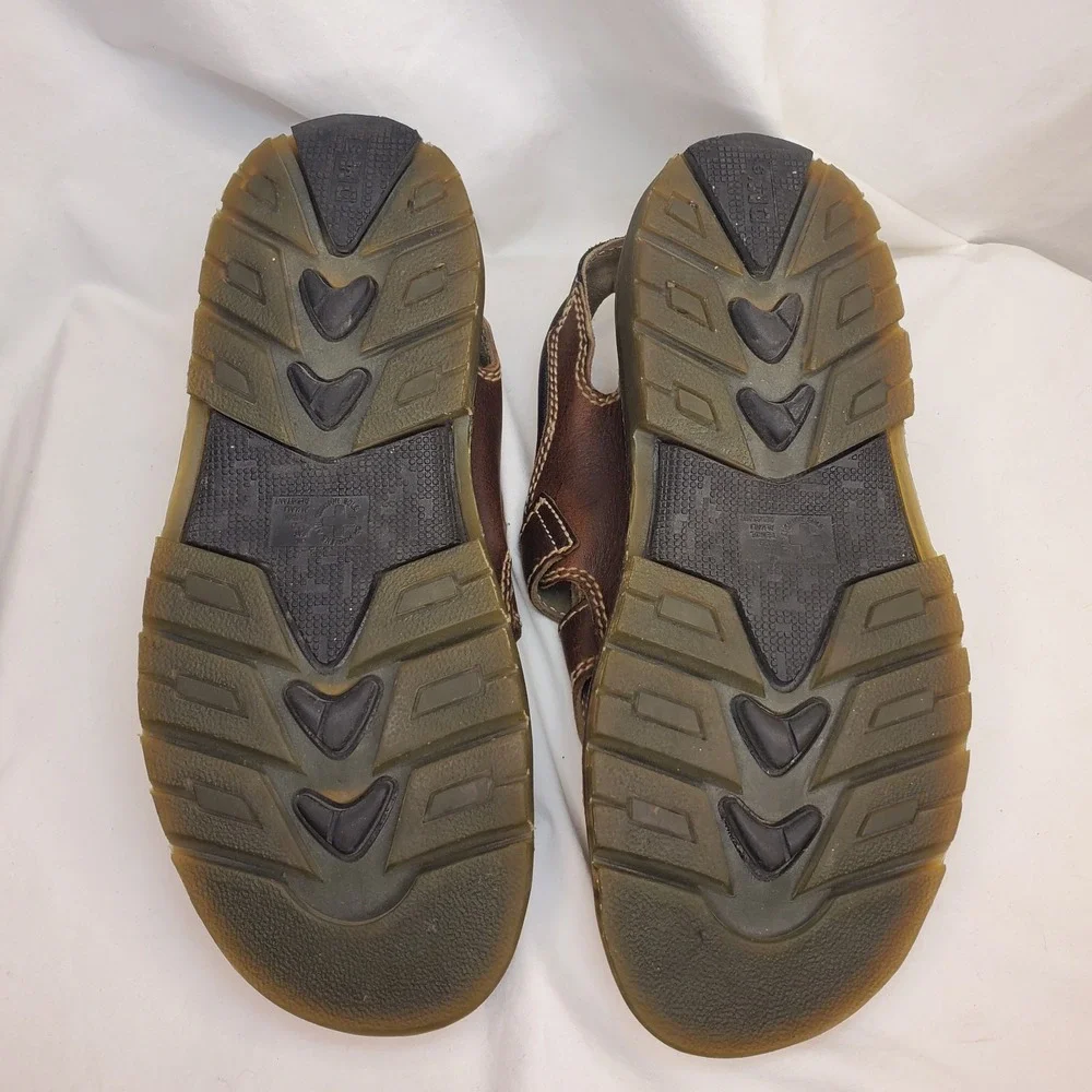 Vintage 90's Dr. Martens AirWair 8A60 Chunky Fisherman Sandals Mens 12 Brown
